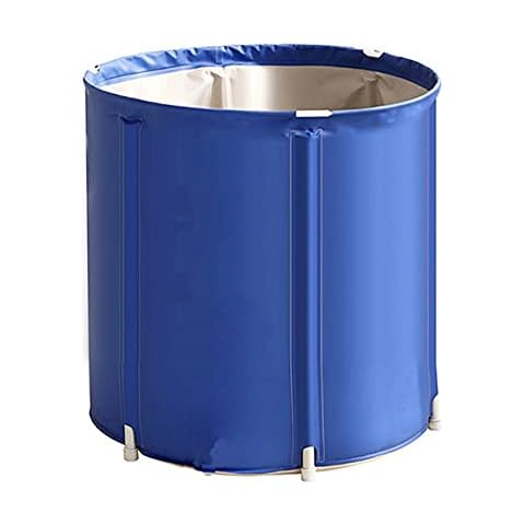 LQ-MAOZI Folding Freestanding Bath Tubs Soaking Standing Bath Tub for Shower Stall, Efficient Maintenance of Temperature, Ideal for Hot Bath Ice Bath,65×70cm Cover