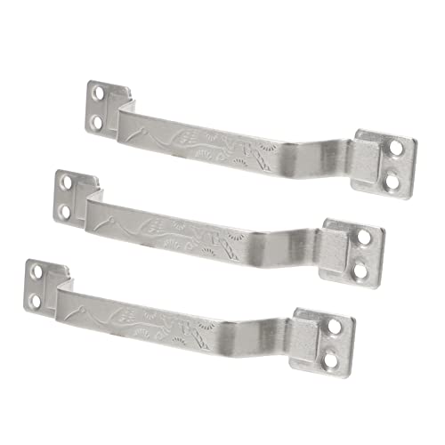 jojofuny 3piezas Tiradores Sólidos Inoxidable Para Armarios y Ventanas Acabado Plateado