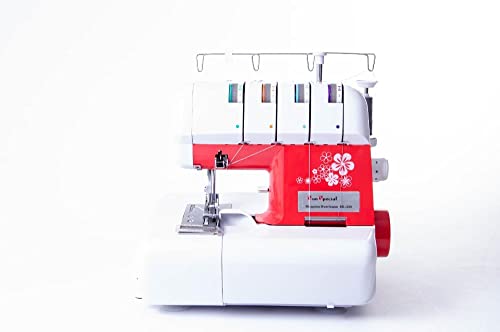 Máquina de Costura Doméstica Overloque Ss-320 Sun Point Vermelha 220 Volts Máquina de Costura Doméstica Overloque Ss-320 Sun Point Vermelha 220 Volts