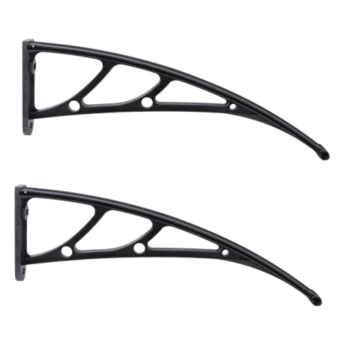 Cabilock 2pcs Curved Awning Support Bracket for Outdoor Balcony Holder to Install for Sunshade and Rain Cover Applications