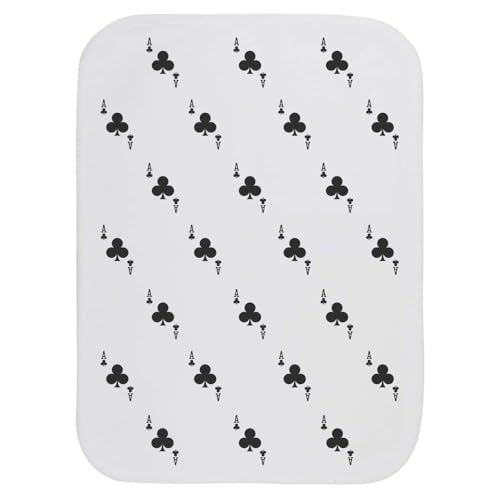Azeeda 'Ace of Clubs' Baby Burp/Wash Cloth (BC00035020)