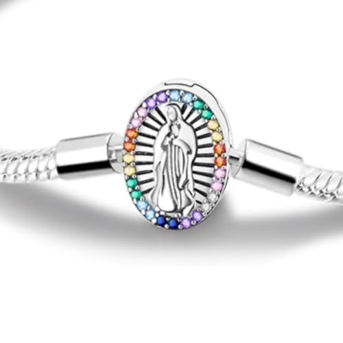 Pulseira de Medalha Nossa Senhora - Joia Religiosa - Delicada e Elegante! Pulseira Feminina - Presen
