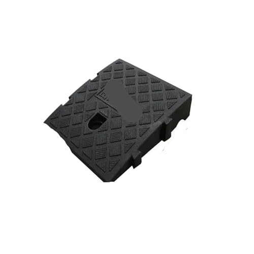 Rampas portátiles for Rueda de Coche, calzo for, Kit rampa umbral Alta Resistencia for Remolque, camión, Accesorios for Bicicleta, 2 uds para Garaje Acera(Black 25 * 27 * 7cm)