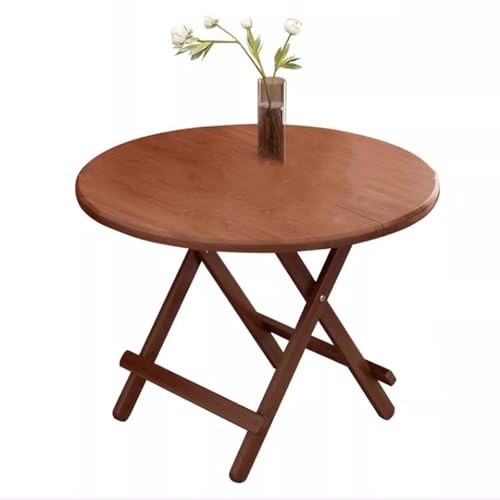 OIFJROIW Scrivania pieghevole Multiuso, Tavolo pranzo Rotondo compatto, Tavolo giardino esterni, per soggiorni, camere letto e balconi(70 * 70 * 72)