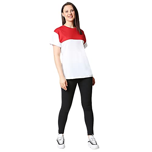 Image of Bewakoof Women's Solid 100% Cotton T-Shirt - Boyfriend Fit, Round Neck, Half Sleeve, Pack of 3