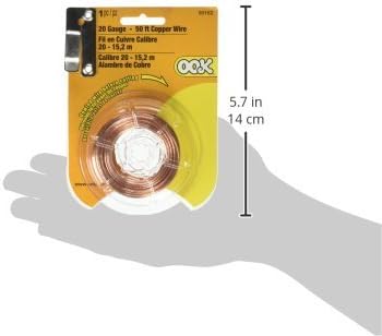 Miniatura 2 de OOK 50162 Calibre 20, alambre de cobre para colgar, 50 pies, 10 libras
