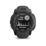 Garmin Instinct 2X Solar, Reloj Inteligente con GP...: Para ayudarte a guiarte en condiciones de poca luz, una linterna multi-LED integrada proporciona intensidades variables y estroboscópicas que se adaptan a tu cadencia de carrera, además de un modo de luz roja de seguridad para ayudarte a vigilar tu e...