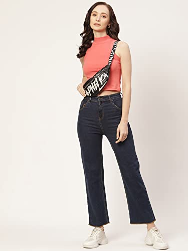 Image of Women Solid Super Soft streachable Cotton Blended Crop Top