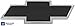AMI 96091KC Chevy Bowtie Tailgate Emblem - Chrome/Black Powder coat, 1 Pack