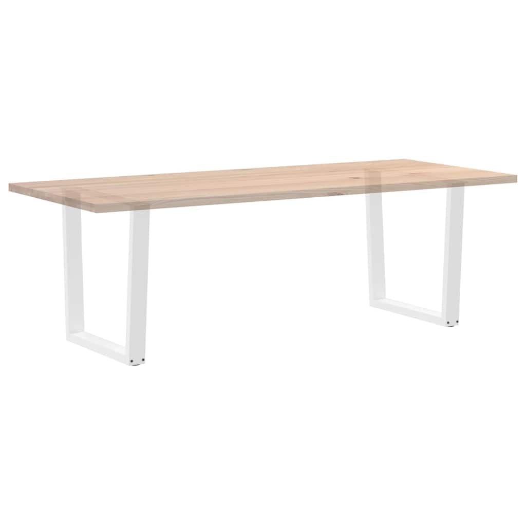 2 Gambe Tavolo a V Bianche 80x72-73,3 cm Acciaio