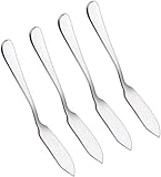 Crysto Stainless Steel Butter Knife, Set of 4, Butter Spreader,Serve Your Butter, Breakfast Spreads,Cheese and Condiments