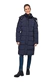 LAURASØN 2-in-1-Steppmantel, Langarm abzippbar, Kapuze abzippbar, verdeckter Zipper marine S 820571130-S