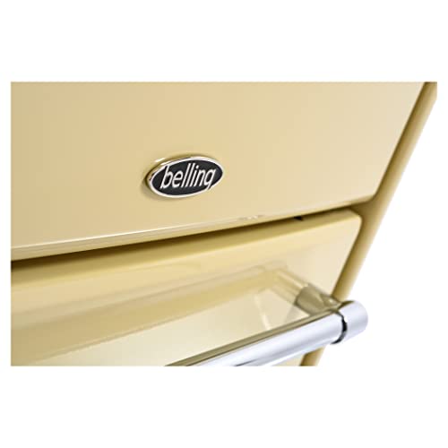 Belling Farmhouse 60DF Dual Fuel Range Cooker, Cream, 60cm