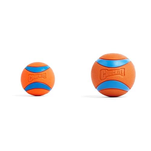 Chuckit Ultra Ball Dog Toy Bundle - XL 3 5-inch XXL 4-inch Diameter Balls - for Dogs 100
