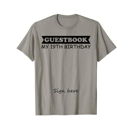 Libro de visitas - Mi cumpleaños número 19 Camiseta