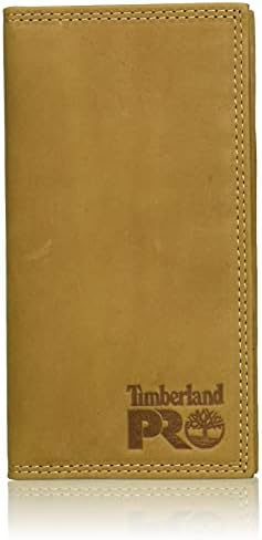 Timberland PRO Men's Leather Long Bifold Rodeo Wallet with RFID, Wheat, One Size