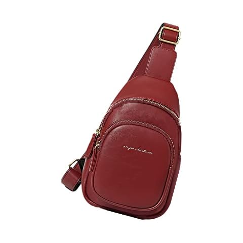 Wolyepor Women Retro Sweet Crossbody Bag Small Mini Shoulde Phone Wallet Purse (Wine Red) Cover