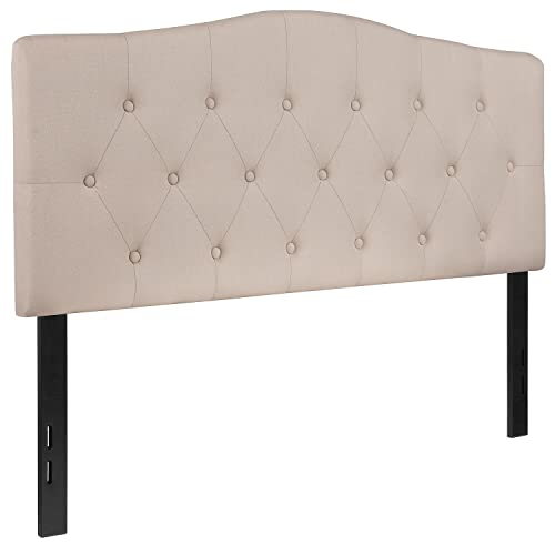 Flash Furniture Upholstered Headboard, Full, Beige #TOP1
