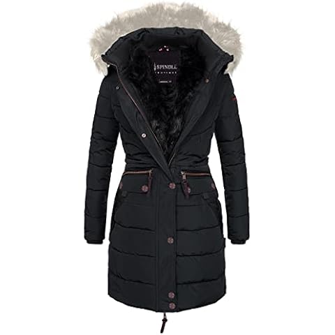 Spindle Women's Quilted Winter Parka Jacket Cover