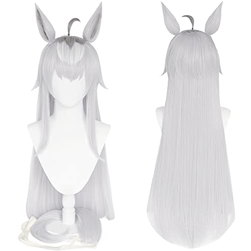 NoryNick オグリキャップ コスプレ ウィッグ コスチューム ウィッグネット付き 耳としっぽ付き