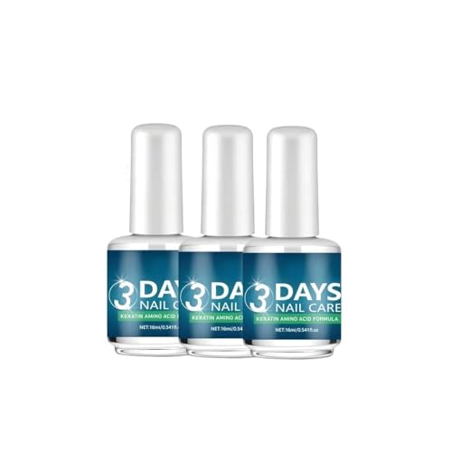 Image of 3 Days Nail Care Serum with Keratin Amino Acid Formula | Nail Repair & Strengthening Treatment for Damaged, Weak & Brittle Nails | Glossy Finish Nail Growth Serum (Pack Of 3)