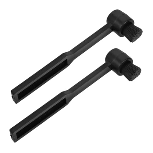 KALLORY 2pcs Stylus Brush Static Turntable Accessory for Gentle Cleaning Compact Design for Easy Storage Vinyl Record Needle Cleaner for Optimal Playback