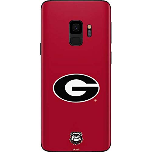 Skinit Decal Phone Skin Compatible with Galaxy S9 - Officially Licensed University of Georgia Logo Red Design
