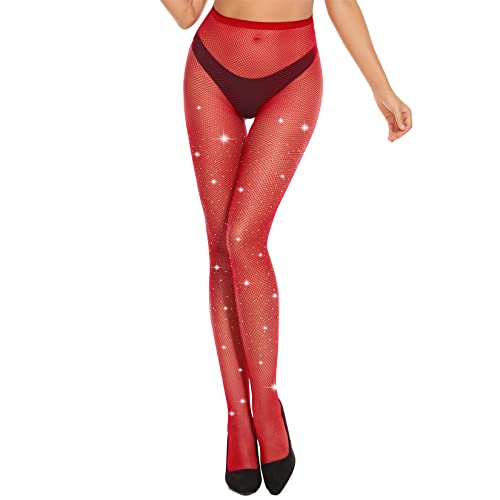 Century Star Sparkly Tights for Women Fishnet Stockings Sparkle Tights Rhinestone Sexy High Waist Glitter Fishnet Leggings2
