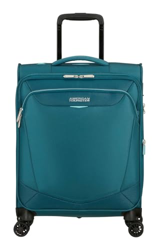 American Tourister Summerride Spinner 55/20 EXP TSA Trolley Totally Teal Azul petróleo