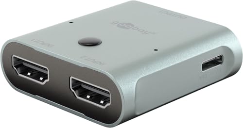 Switch HDMI bidireccional 8K Goobay soluciona la falta de puertos en tu TV y monitor plata