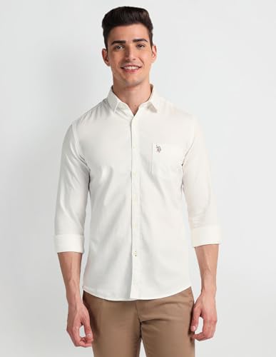 Image of U.S. Polo ASSN. Men's Cotton Slim Fit Shirt