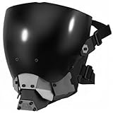 [After7] サイバーパンク マスク コスプレ 仮面 フェイスマスク 近未来 バイザー取り外し ストラップ調整