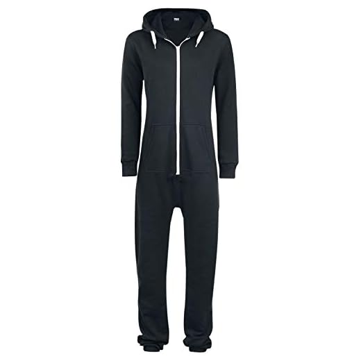 Urban Classics Dam jumpsuite sweat, flerfärgad (svart/vit), (storlek: X-Small)