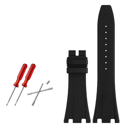 Bracelet en caoutchouc 28mm ultra-flexible pour montre sport hommes AP 15703