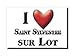 Enjoymagnets Saint SYLVESTRE sur LOT (47) Souvenir Aimant DE FRIGO France Bourgogne IDÉE DE Cadeau Magnets Je Aime