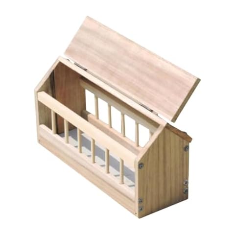 Sharplace Wooden Pigeon and Chicken Feeder Cover