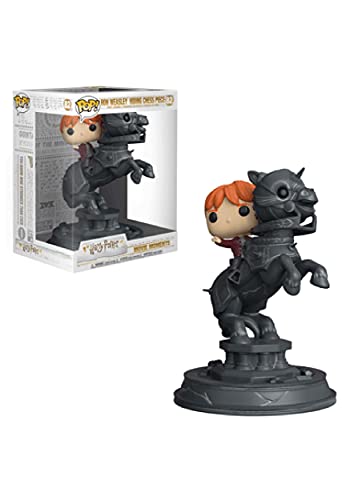 Funko- Pop Vinyl: Movie Moments: Harry Potter S5: Ron Riding Chess Piece Figura Coleccionable, Multicolor, única (35518)
