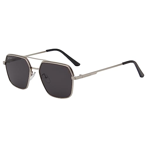 Image of Ted Smith Men's Women's UV Protection Metal Pilot Sunglasses