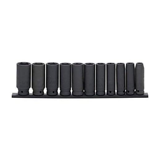 Husky 1/2 In. Drive SAE Deep Impact Socket Set (11-piece)