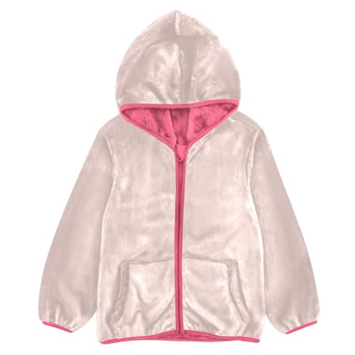 GuoChe Pink Toddler Girl Fleece Jacket