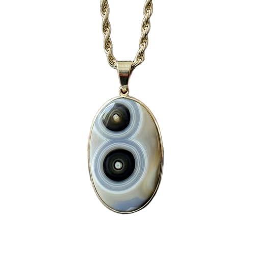 Collier œil de Shiva en argent 925, pendentif ovale artisanal élégant pour femme