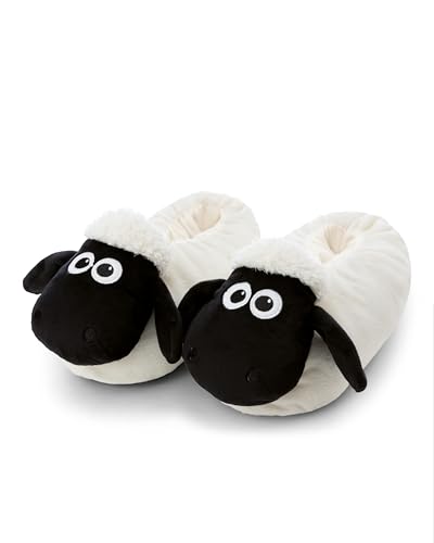 Hausschuhe Shaun das Schaf 36-39 (M) - weiß - Warme Kuscheltier Hausschuhe aus Plüsch für Kinder und Erwachsene, Tier-Schuhe mit Anti-Rutsch Sohle, Slippers Hausschuhe Shaun das Schaf 36-39 (M) - weiß - Warme Kuscheltier Hausschuhe aus Plüsch für Kinder und Erwachsene, Tier-Schuhe mit Anti-Rutsch Sohle, Slippers