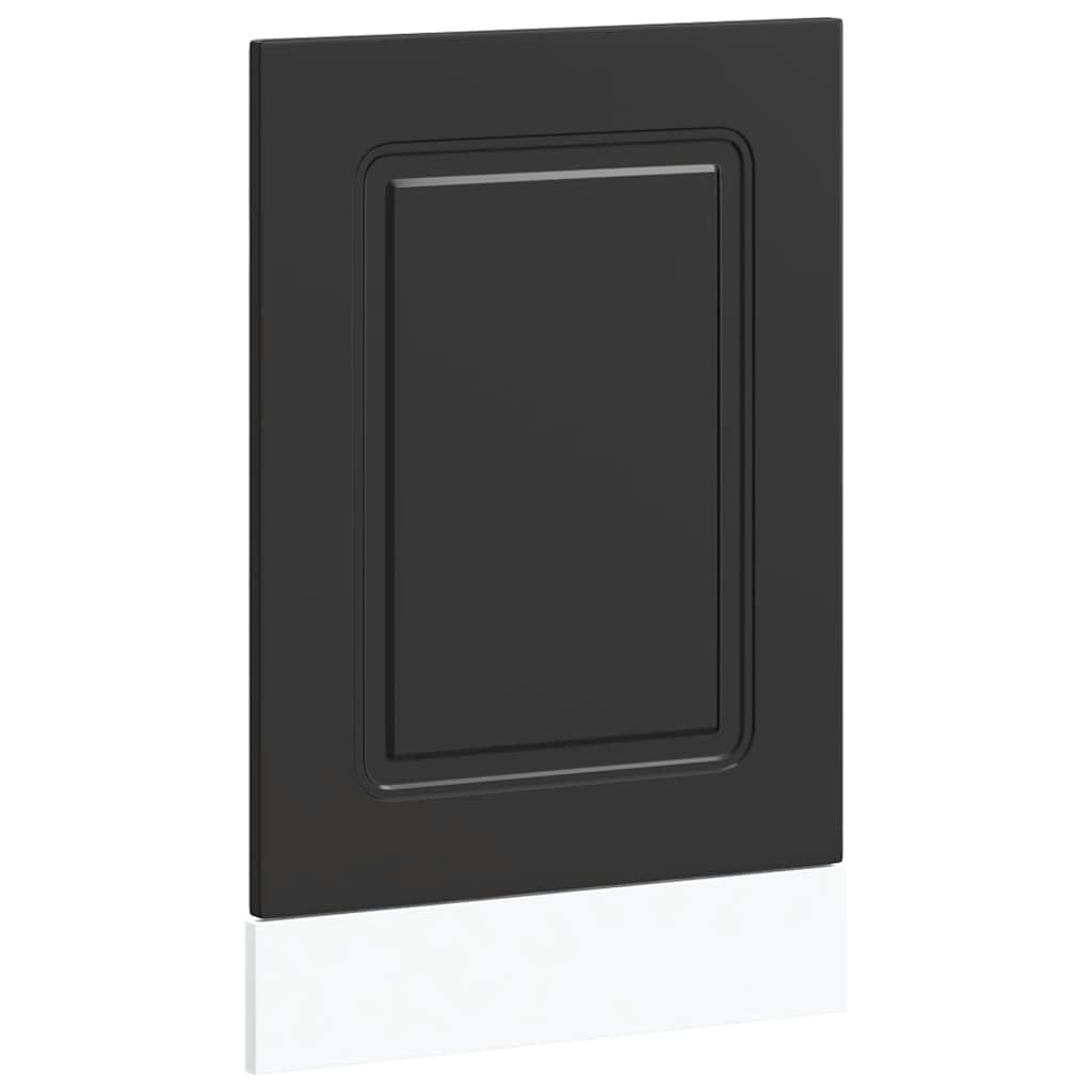vidaXL Geschirrspülerblende Kalmar Schwarz 45x1,5x57 cm Holzwerkstoff, Geschirrspüler Frontblende, Geschirrspüler-Verkleidung, Geschirrspülerfront