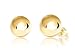 Premium 14K Yellow Gold Ball Stud Earrings (8mm - Yellow Gold)