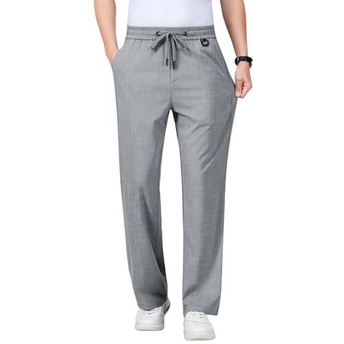 Pantalon en lin fin homme anti-chaleur coupe confort été