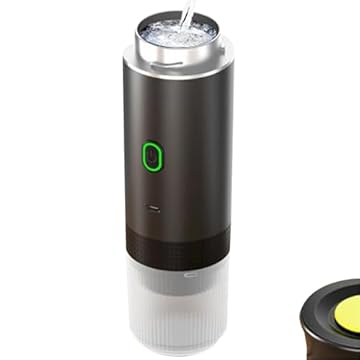Generico Reisekaffeemaschine, tragbare Kaffeemaschine,Auto Kaffeemaschine - Professionelles Braugerät, kleines wiederaufladbares Extraktionstool zum Camping -Wandern