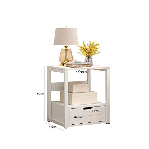 Tables centrales de salon hauteur 50cm avec rangement multicouche pour studio moderne