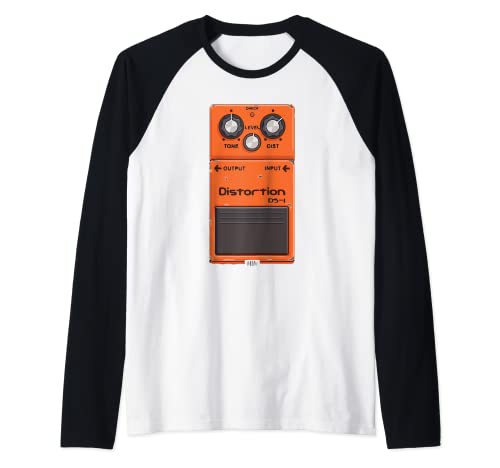 Guitar Pedal Amp Cartoon Cool Music Lover Gifts Manche Raglan