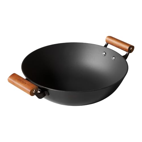 Image of KROSLO Lightweight Cast Iron Kadhai 28 cm | 100% Non-Toxic | Naturally Non Stick | Rust Resistant | Metal Spatula Friendly | Baby Food Safe
