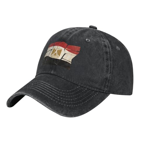 Casquette Baseball, Chapeau Ete Respirante Légère Réglable Unisexe Casquette De Baseball avec Egypte Drapeau Hip Hop Sport Outdoor Chapeau Anti-Soleil